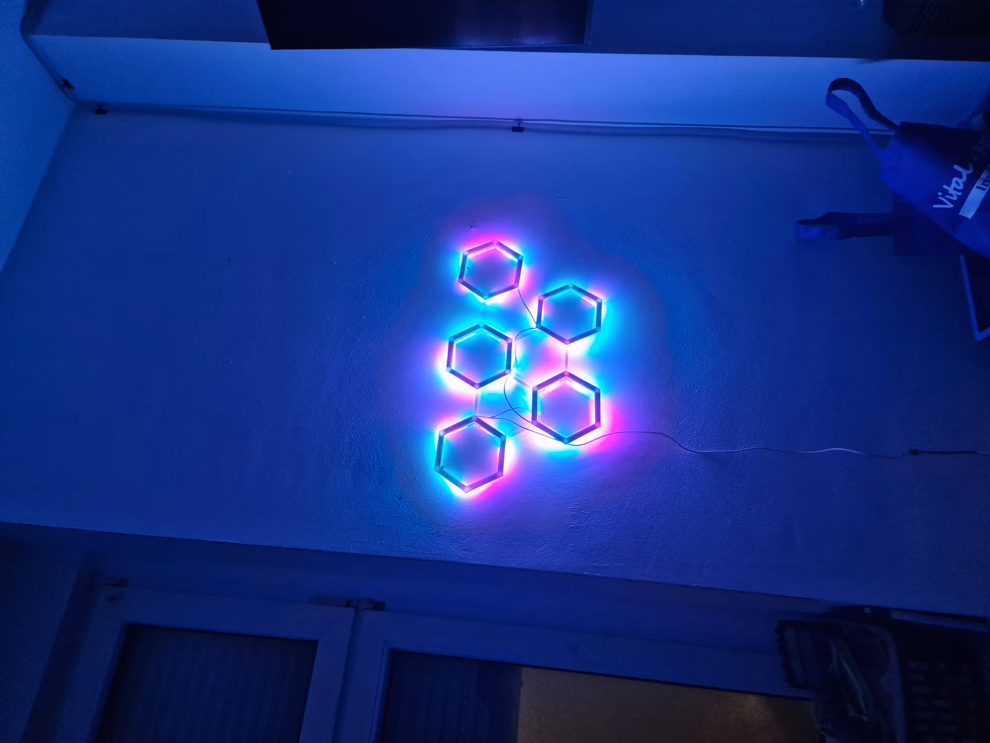 Die Hexagons, jetzt eingeschaltet